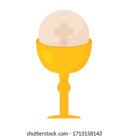 Gold Communion Chalice Eucharist Cross On Stock Illustration 10410373 ...