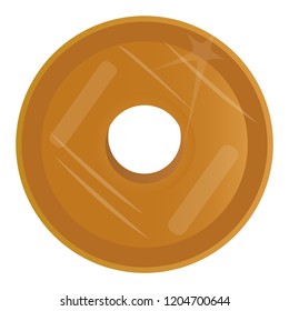 Isolated golden coin image. Vector illustration design