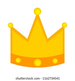 Isolated golden crown icon