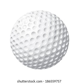 Isolated golf ball vector illustration