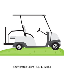 ISolated golf cart image. Vector illustration design