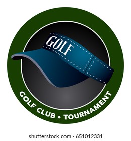 Isolated golf emblem on a white background, Vector illustration