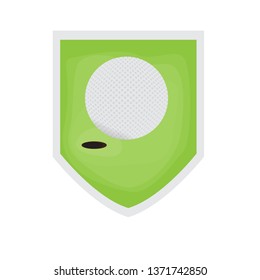 Isolated golf field image. Vector illustration design