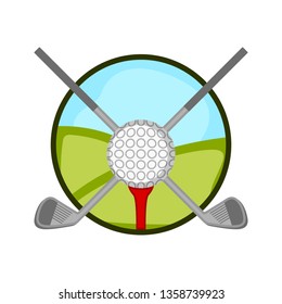 Golf Icon Logo Design Element Stock Vector (Royalty Free) 690726202 ...