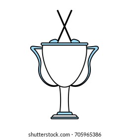 Isolated golf trophy design