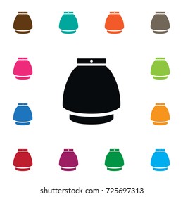 Isolated Gown Icon. Glamour Vector Element Can Be Used For Gown, Skirt, Glamour Design Concept.