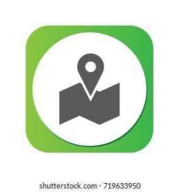 Isolated Gps Icon Symbol On Clean Background. Vector Position Element In Trendy Style.