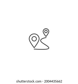 isolated gps sign icon, vector illustration