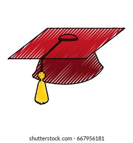 isolated graduation cap