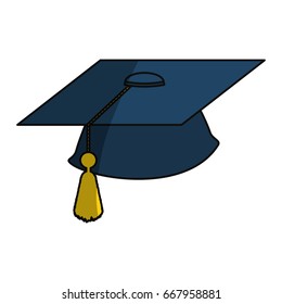 isolated graduation cap