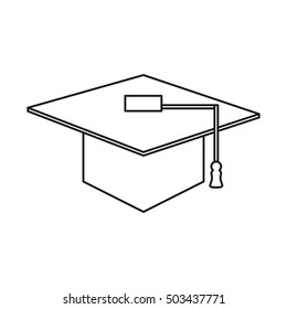 Isolated graduation cap design