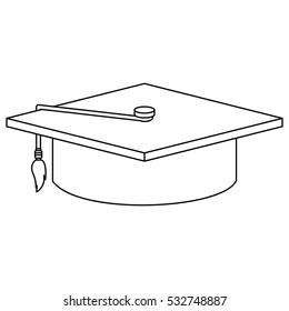 Isolated graduation cap design