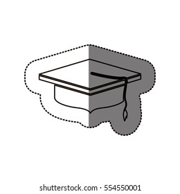 Isolated graduation cap design