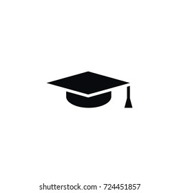 Isolated Graduation Cap Icon Mortar Board Stock Vector (Royalty Free ...