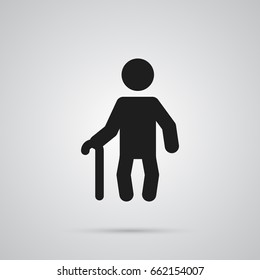 Isolated Grandfather Icon Symbol On Clean Background. Vector Grandpa Element In Trendy Style.