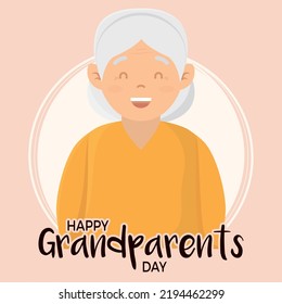 Isolated grandmother body vector illustation
