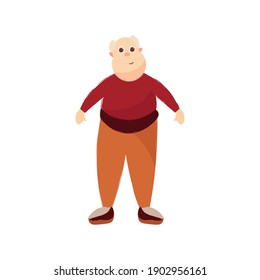 Isolated grandpa pants happy fathers day holiday icon- Vector
