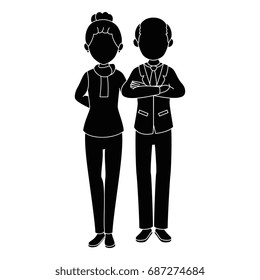 isolated grandparents couple