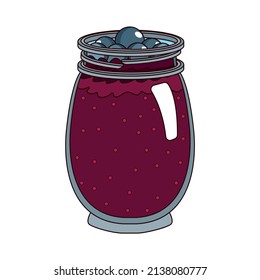 Isolated grape juice food healthy nutrition vector illustration