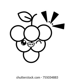 Isolated grapes design