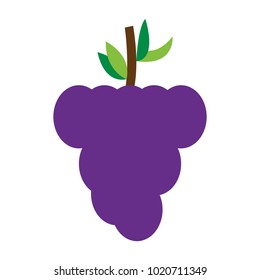 Isolated grapes icon