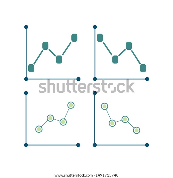 Isolated Graphic Design Chart Representing Ups Stock Vector ...