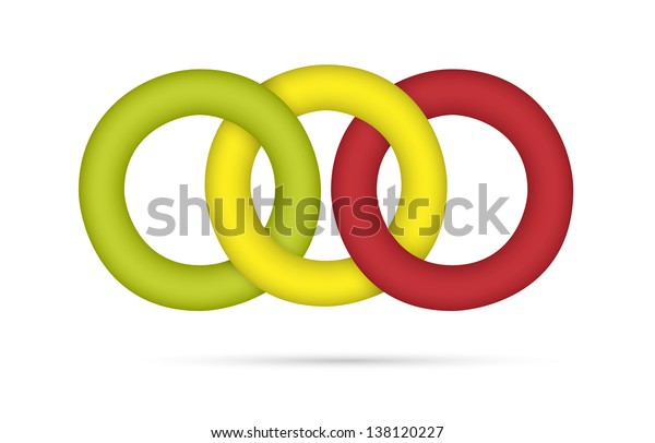 Isolated Graphic Element Made Out Green Stock Vector Royalty Free