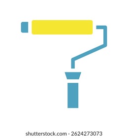 Isolated graphic paint roller vector illustration for decoration purposes