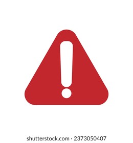 Isolated grapic element of cartoon style triangle yellow triangle yellow black exclamation mark sign for caution, warning, danger, attention please, error, warning, hazard