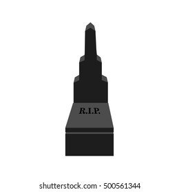 Isolated grave on a white background, Halloween vector illustration