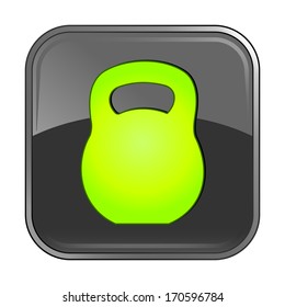 Isolated gray web icon on white background