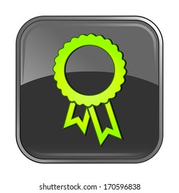 Isolated gray web icon on white background