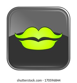 Isolated gray web icon on white background