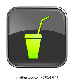 Isolated gray web icon on white background