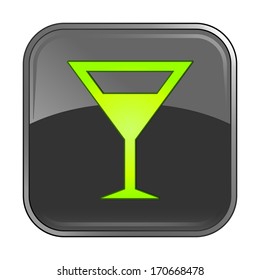 Isolated gray web icon on white background