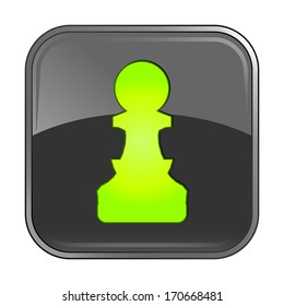 Isolated gray web icon on white background