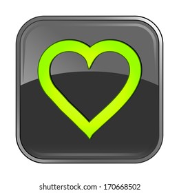 Isolated gray web icon on white background