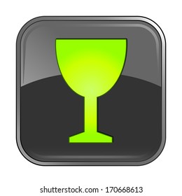 Isolated gray web icon on white background