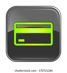 Isolated gray web icon on white background