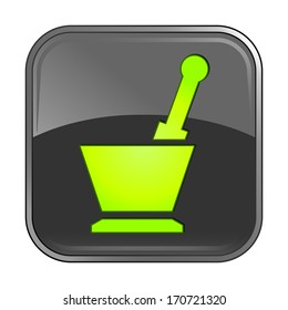 Isolated gray web icon on white background