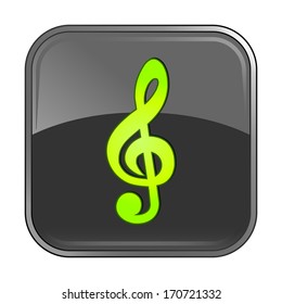 Isolated gray web icon on white background