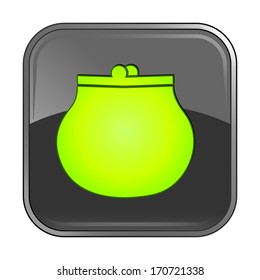 Isolated gray web icon on white background