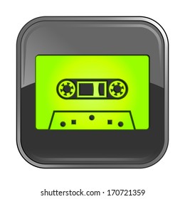 Isolated gray web icon on white background