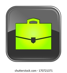 Isolated gray web icon on white background