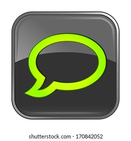 Isolated gray web icon on white background