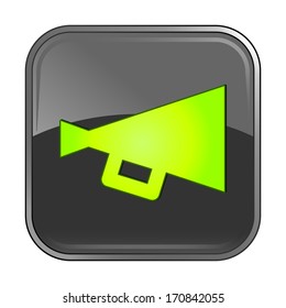 Isolated gray web icon on white background