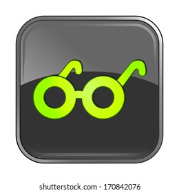 Isolated gray web icon on white background