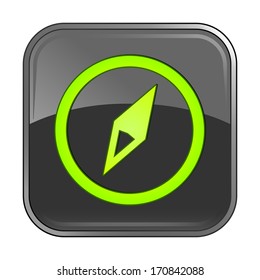 Isolated gray web icon on white background