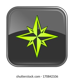 Isolated gray web icon on white background