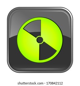 Isolated gray web icon on white background